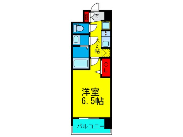 ｱﾄﾞﾊﾞﾝｽ大阪ﾌﾞﾘｱﾝﾄ(1502)の物件間取画像